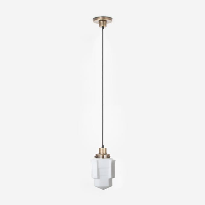 Hanglamp aan snoer Apollo Mat 20's Brons - Art Deco Trade
