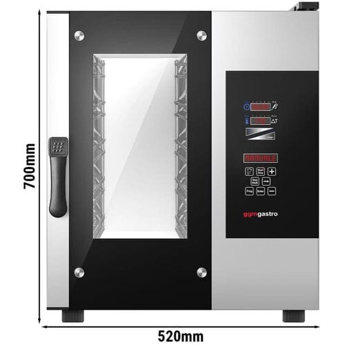 GGM Gastro Kombidämpfer - Digital - 5x GN 1/1 - schmal - inkl. Waschsystem & Temperaturfühler