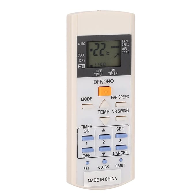 Télécommande de climatiseur ABS durable, accessoire blanc pour A75C3297, sans batterie white