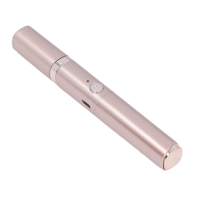 Recourbe-cils électrique chauffant portatif 2 en 1 pour coiffure longue durée, tondeuse à sourcils, maquillage des cils or