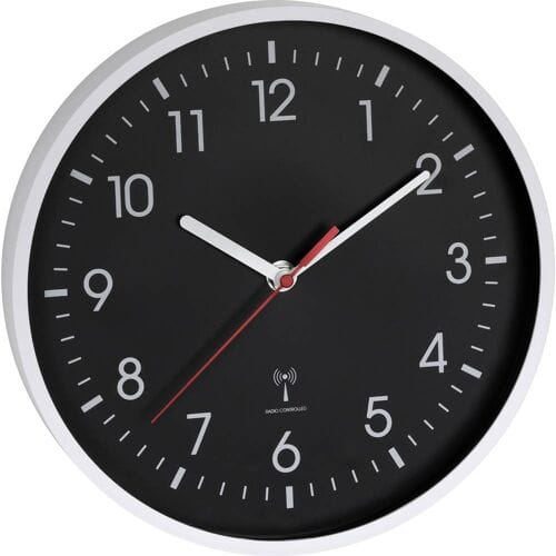 TFA Dostmann 60.3550.20 Wandklok Zendergestuurd 42 mm x 245 mm Wit