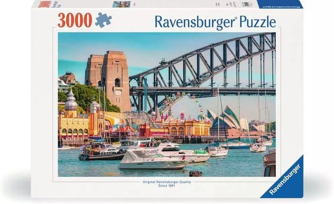 Ravensburger puzzel Secret Sydney 3000 stukjes volwassenen landschap.