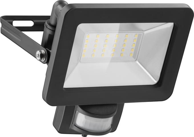 Goobay LED-buitenschijnwerper, 30 W, met bewegingsmelder, Retail Box