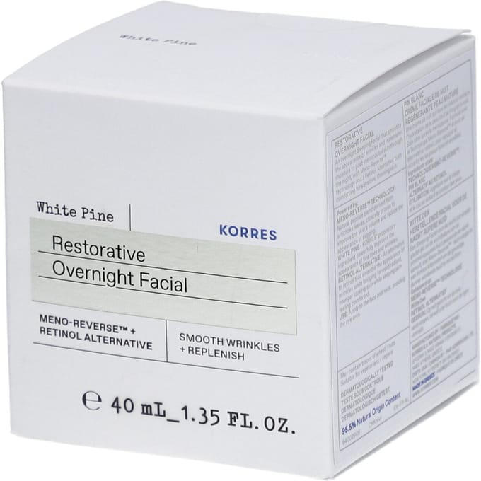 Korres White Pine Meno Reverse Regenererende nachtcrème Gezichtscrème Dames 40 ml