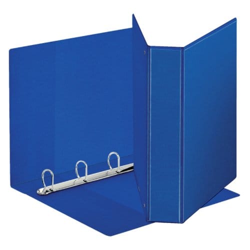 Presentatieringband esselte panorama a4 4-rings D-mechaniek 30mm pp blauw