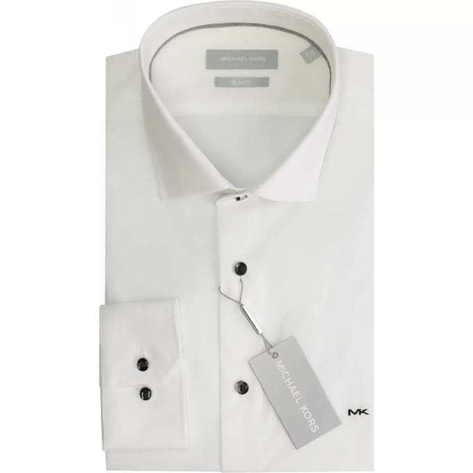 Shirt met lange mouwen Michael Kors Poplin Contrast Emb Slim