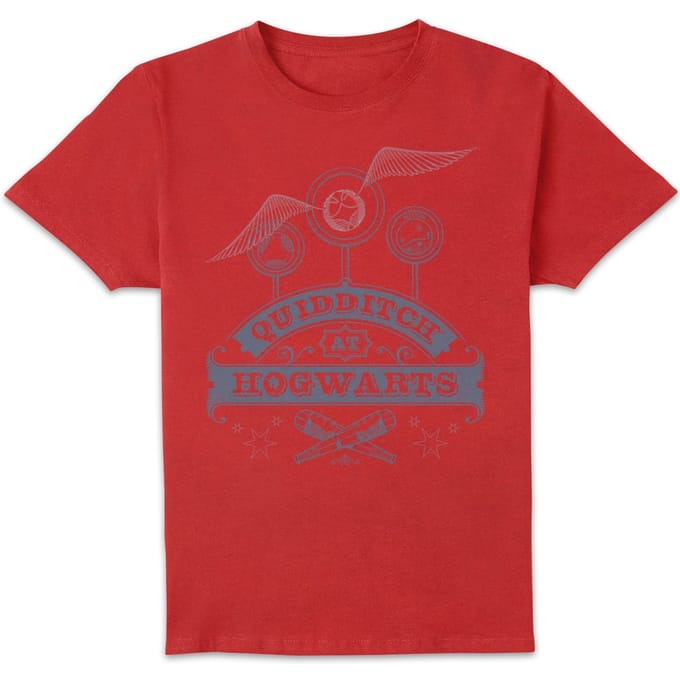 Harry Potter Quidditch At Hogwarts Men's T-Shirt - Red - S