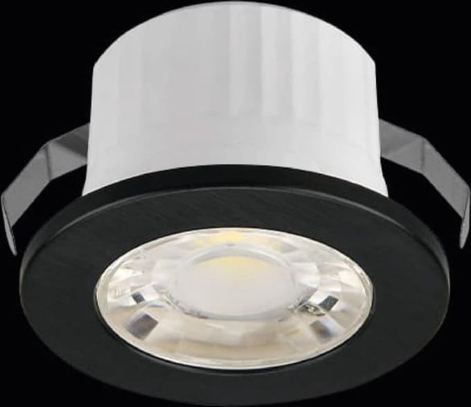 BRAYTRON Veranda-  MINISPOT A 3W 38D ZWART 3000K IP54 LED DOWNLIGHT / SPOT