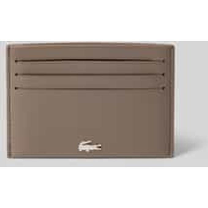 LACOSTE Leren Kaarthouder FG Credit Card Holder Morel Taupe