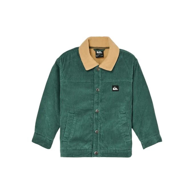 Quiksilver Heel Flip Cord Jas Groen 4 Years Jongen