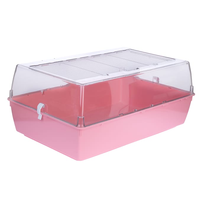 1 Tiaki Roze Knaagdierenhok Panorama 71x46x31,5