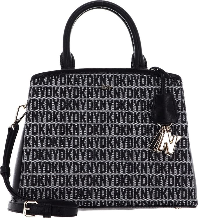 DKNY Schoudertas Handtas Paige MD Satchel Logo / Black Zwart