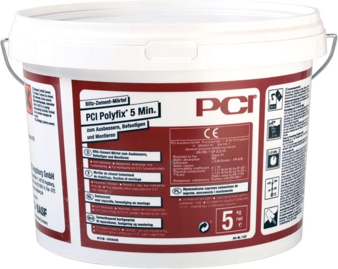 Flitsmortel - Snelcement Mortel - Snel Repareren - Cement Gebaseerd - 5 kg - Grijs