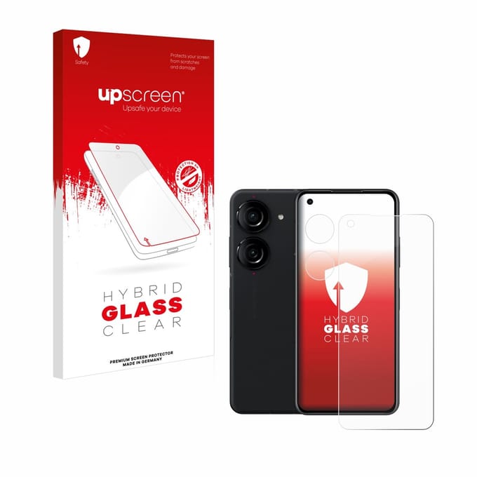 upscreen - Screenprotector voor ASUS ZenFone 10 (Voor+Camera) - Folie Beschermfolie Beschermglas transparant