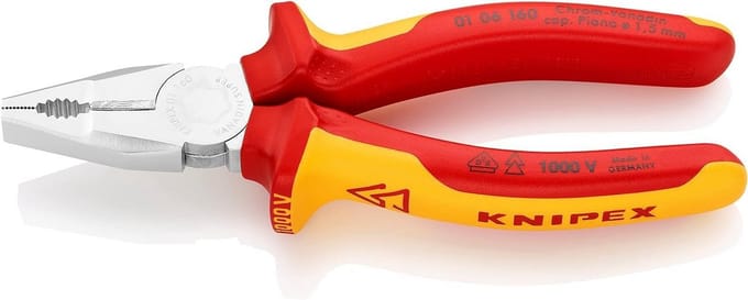 Kombitang VDE-gecertificeerd met geïsoleerde handgrepen - 160 mm