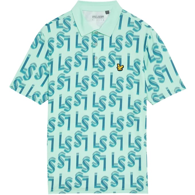 Bedrukte polo Lyle & Scott Monogram