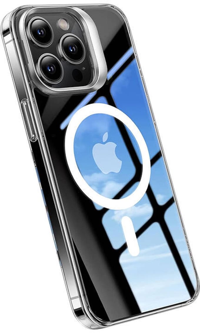 Torras Phone Case UPRO Lstand Clear-Mag Case for iPhone 15 Pro (transparent)