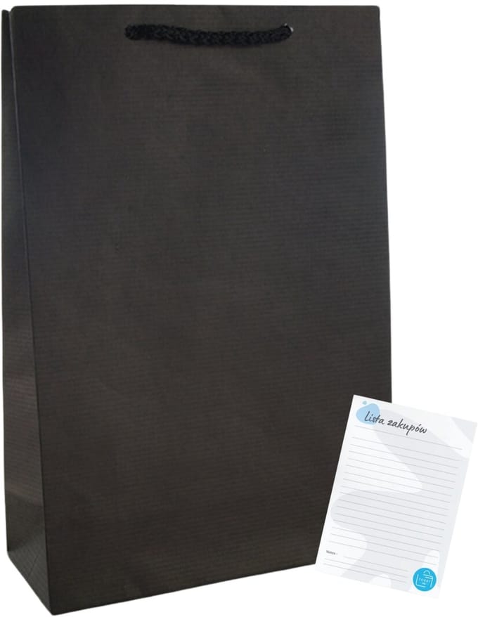Zwarte Papieren Cadeautassen - Luxe 30x9x40 cm - Pak van 10