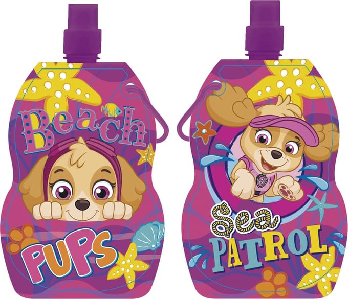 Schoolbeker Opvouwbaar - Paw Patrol - 500 Ml - Paars - Bidon - Drinkfles - Nickelodeon