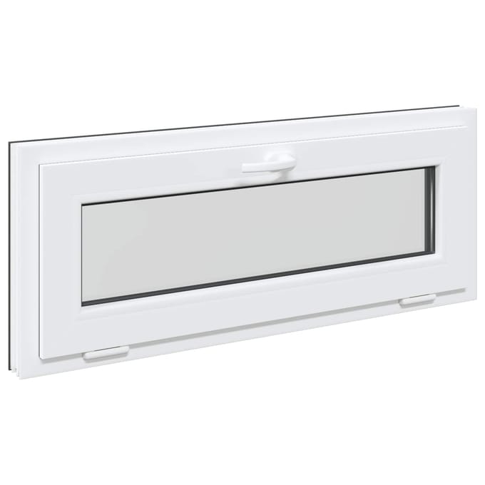 vidaXL - Kleur - binnenkant - kelderraam - Wit - RISOR - 100 - x - 40 - cm