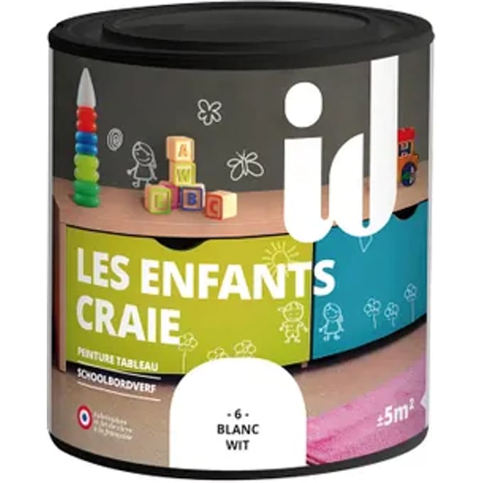 Deco Schoolbordverf Les Enfants - Wit - Mat - 500ml