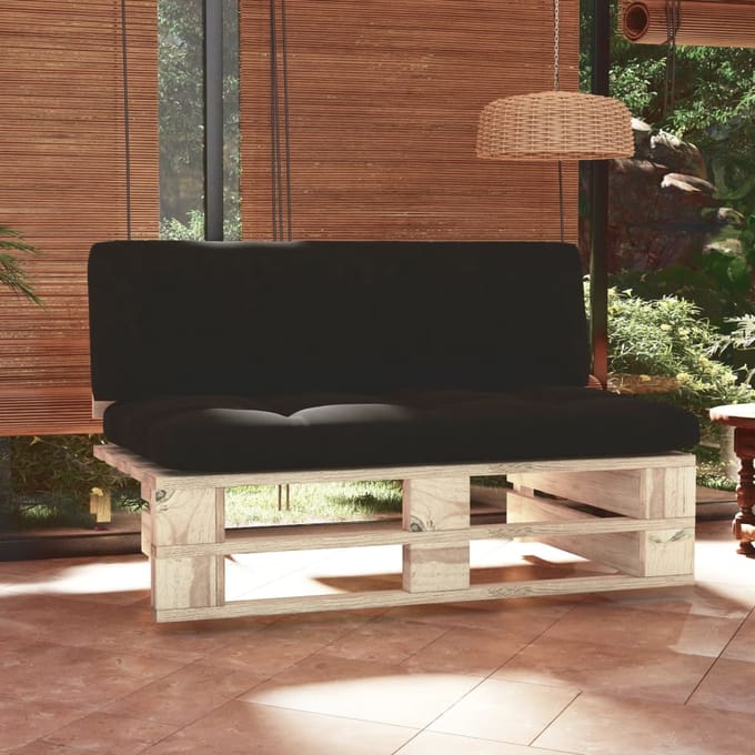 vidaXL - Tuinmiddenbank - pallet - geïmpregneerd - grenenhout