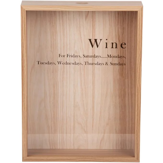 Present Time Wanddecoratie Momentum Box - Licht hout - 8x30x40cm - Scandinavisch
