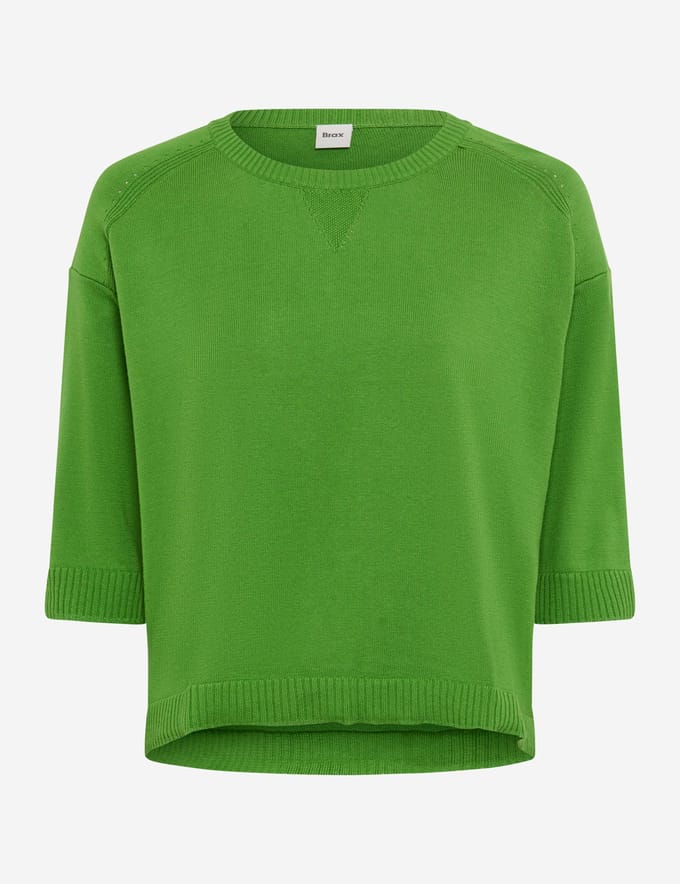 Brax Dames Trui  Style NIA leaf green, groen, maat 44