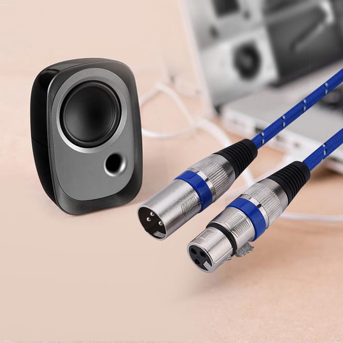 XLR mannelijke naar vrouwelijke stekker balans 3-pins microfoon MIC audiokabel 1 meter