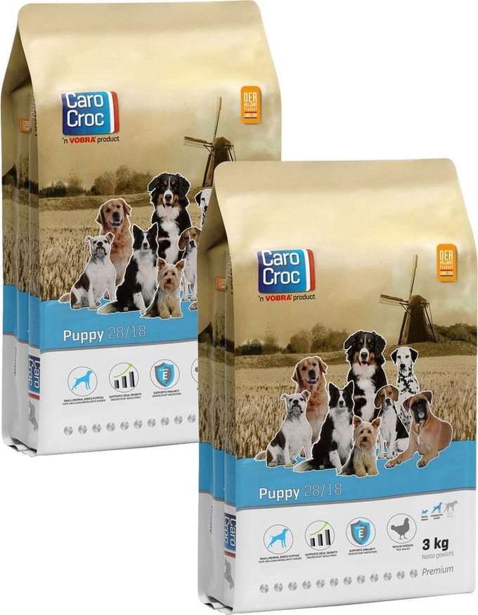 Carocroc Puppy - Gevogelte & Rijst - Hondenvoer - 2 x 3 kg