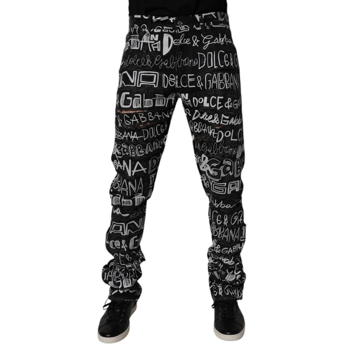 Dolce Gabbana Graffiti Spijkerbroek