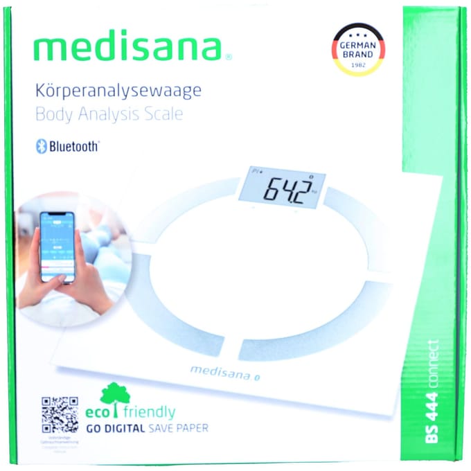 Medisana BS 444 connect 40444 Analyse-personenweegschaal Digitaal Weegbereik (max.): 180 kg Wit