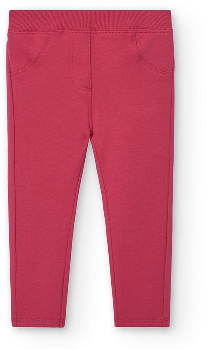 Boboli Stretch Fleece Broek Rood 12 Months Meisje