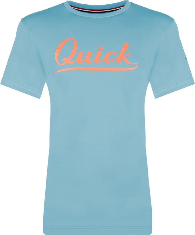 Dames T-shirt Parel - Wolkenblauw/Zalmroze