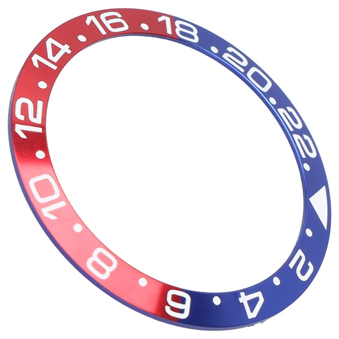 Aluminium Horloge Bezel Inzetstuk Polshorloge Bezel Inzetstuk Ring Vervangingsonderdelen Accessoire blue
