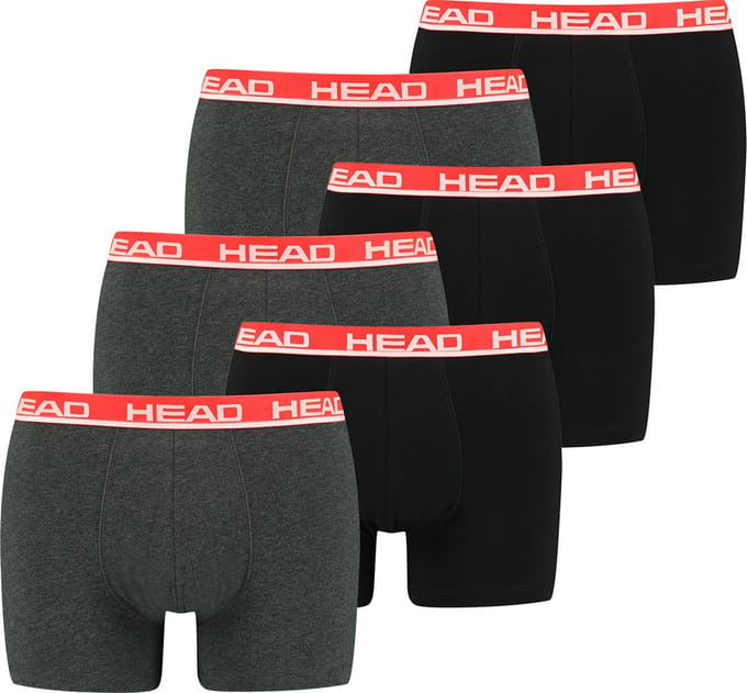 BOXERS Set van 6 Head Basic Boxerbroeken voor heren, Shorts, ondergoed, ondergoed