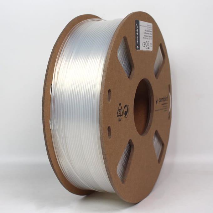 Gembird ABS filament - Transparant - 1.75mm ø - 1 kg