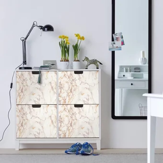 Transform Zelfklevende Decoratiefolie - Marmerlook Bruin - 45 X 200 Cm