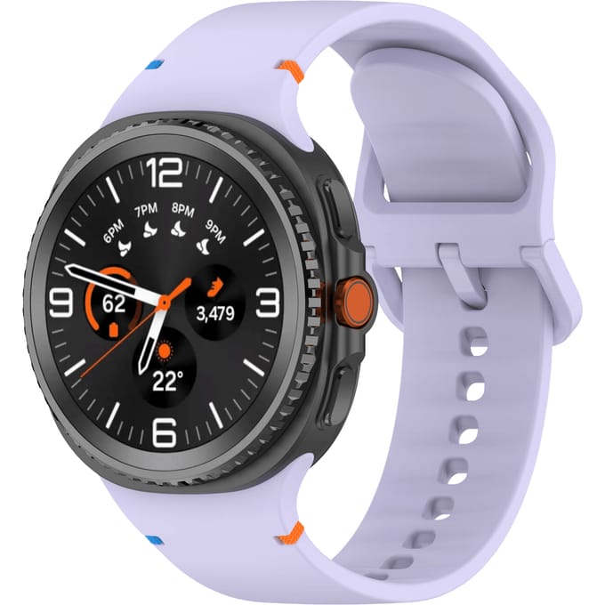 Mocaa Samsung Galaxy Watch8 Siliconen Bandje 44mm Paars