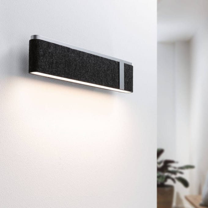 LED-wandlamp 3-Step-Dim Jagun 2700K 1250lm 230V 18W dimbaar Antraciet