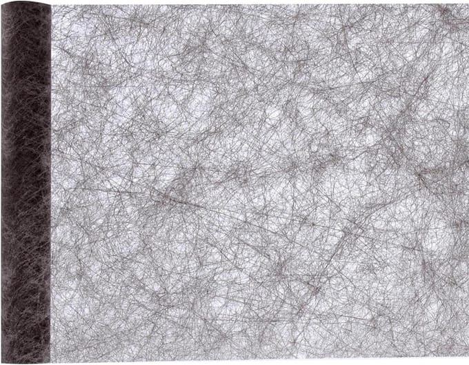 Santex Tafelloper op rol - zwart - 30 x 500 cm - non woven polyester
