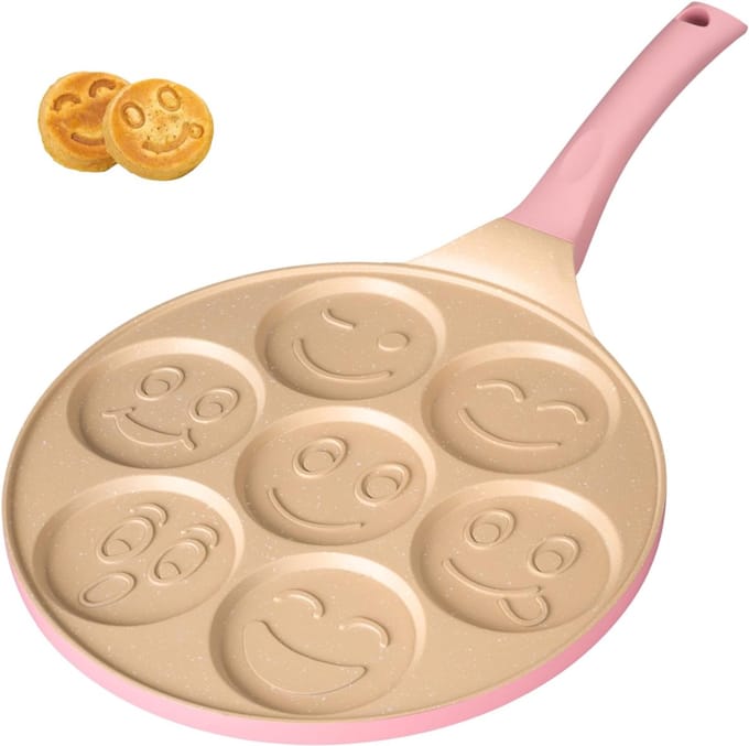 YOR® Poffertjespan - Poffertjespannen - Roze - 46cm x 4cm x 26cm