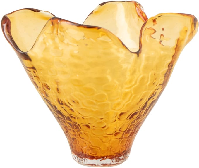 J-Line vaas Onregelmatig - glas - caramel - small