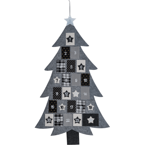 Livarno home Adventkalender om zelf te vullen - Kerstboom - ca. B 61 x H 106 cm;