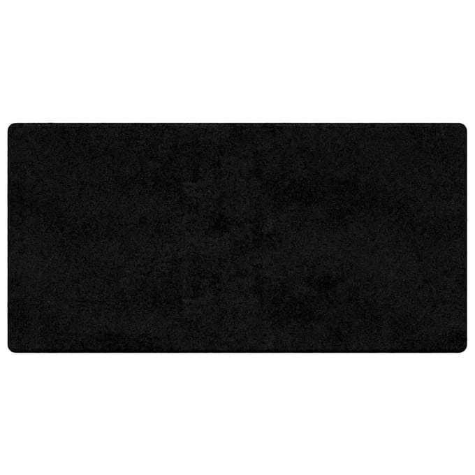 vidaXL - Tapijt - Loper - Zwart - 100 - x - 200 - cm - 100% - Polypropyleen - Tuft