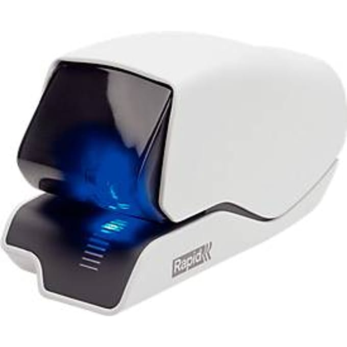 Rapid Snelle Contactloze Elektrische Nietmachine 5025E - Tot 25 Vel - Wit