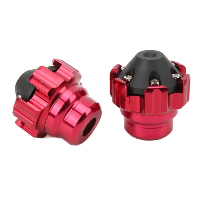 2 stuks Wiel Vork Frame Sliders Valbescherming CNC Aluminiumlegering Universeel voor Motorfiets black