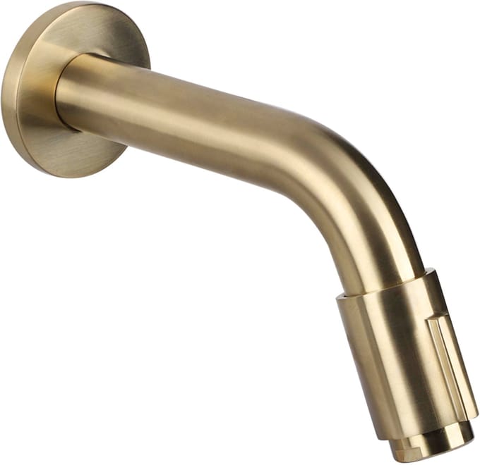 Differnz Muurkraan - Koud Water - Wastafelkraan - 11 cm - Mat Goud