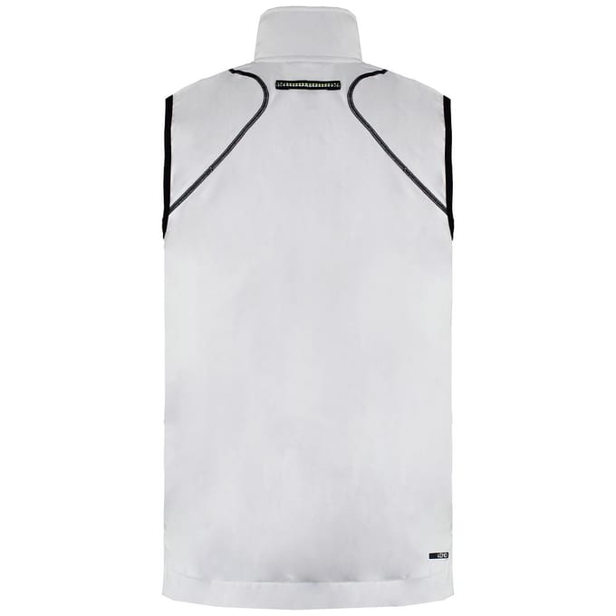 Puma Zip Up Graphic Logo Mouwloos Lichtgrijs Heren Polyester Vest 506813 GREY