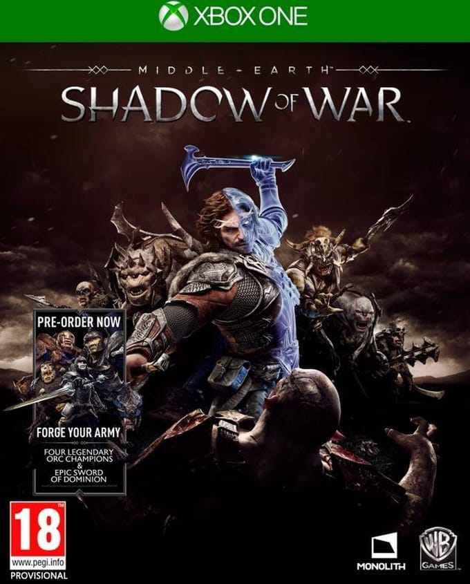 Warner Bros Middle-Earth: Shadow of War, Xbox One Standaard Engels